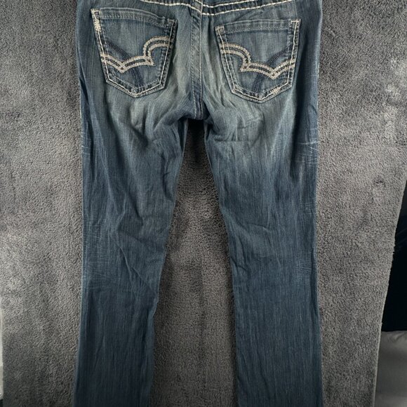 Big Star Sweet Boot Ultra Low Rise Denim Jeans Women Blue 28L Cotton Blend - Picture 14 of 16